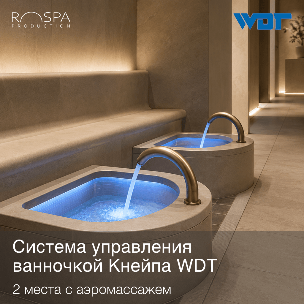 Система управления ванночкой Кнейпа на 2 места WDT