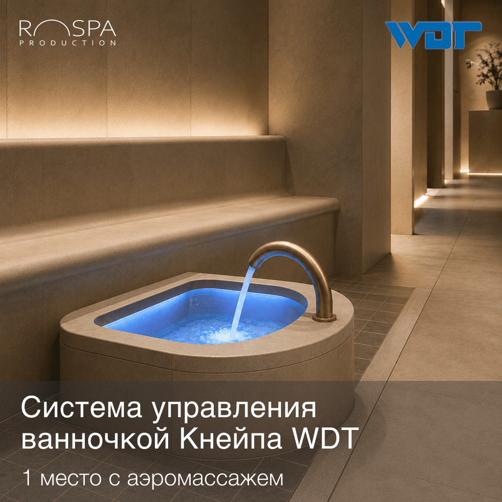 Система управления ванночкой Кнейпа на 1 место с аэромассажем WDT